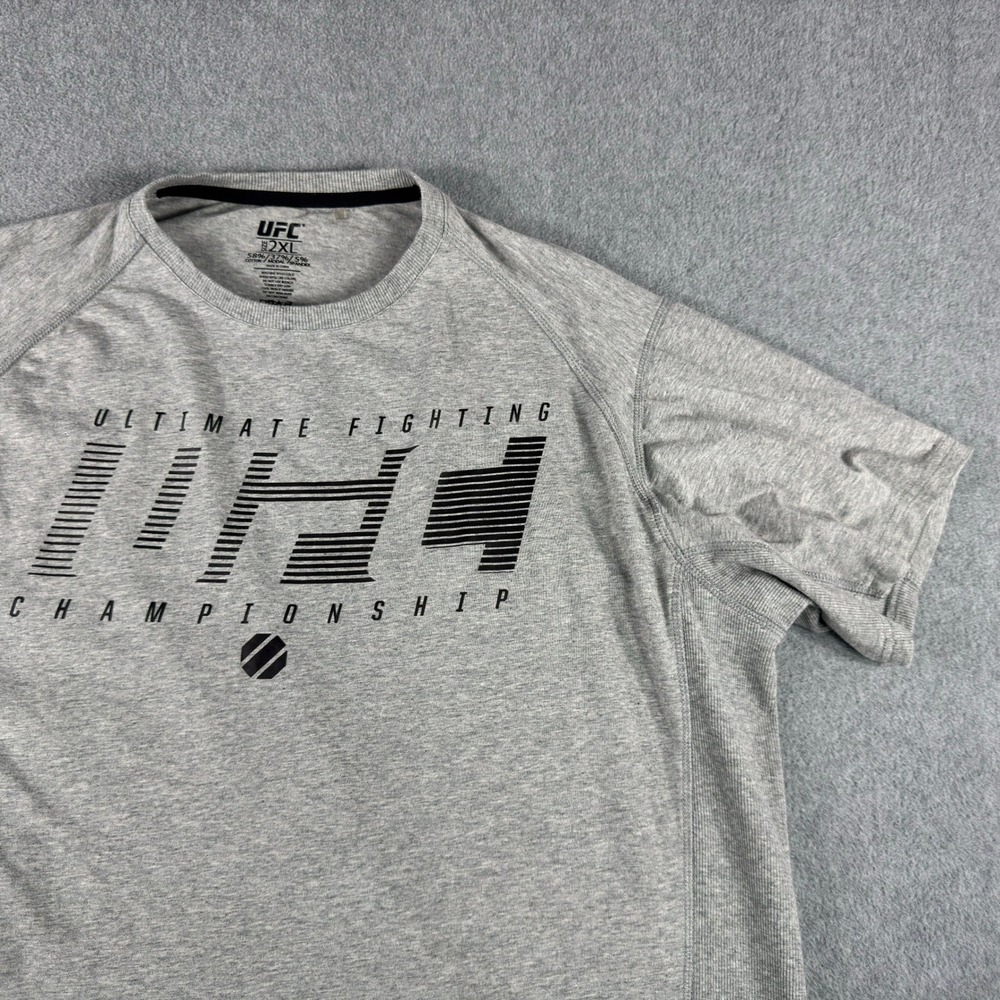 UFC Ultimate Fighting Championship Gray Graphic T-Shirt Mens 2XL